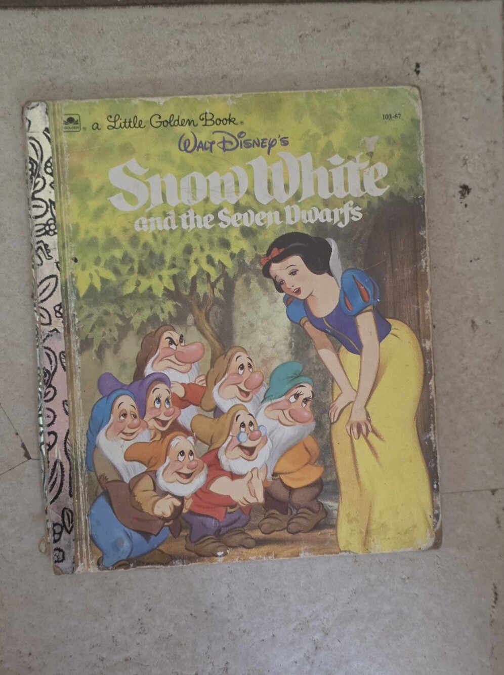 Vintage A Little Golden Book Disney’s Snow White & The Seven Dwarfs 1984